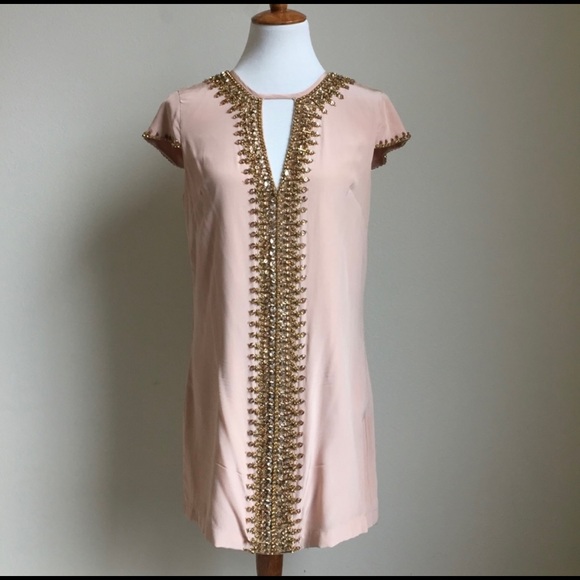 Bebe rose dust beaded dress - Picture 3 of 8